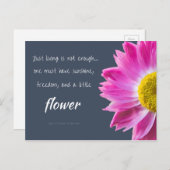 フラワー引用文はがき ポストカード (正面/裏面)