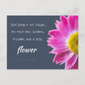 フラワー引用文はがき ポストカード (正面)