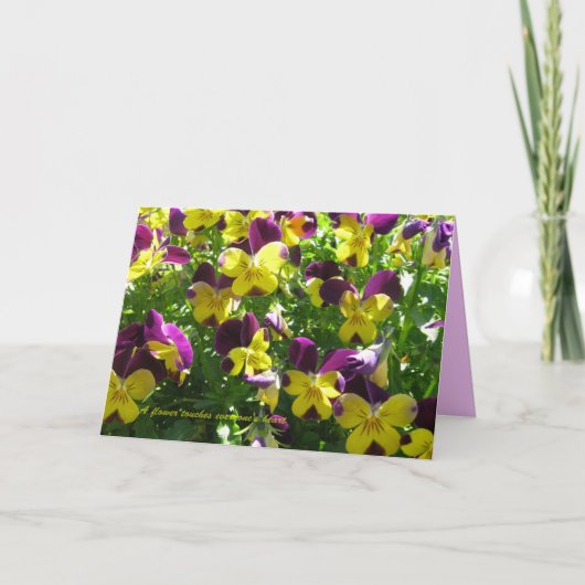 フラワー引用文カード カード (正面)