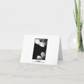 フラワー悔やみや弔慰お礼のお悔やみのカード サンキューカード (裏面)