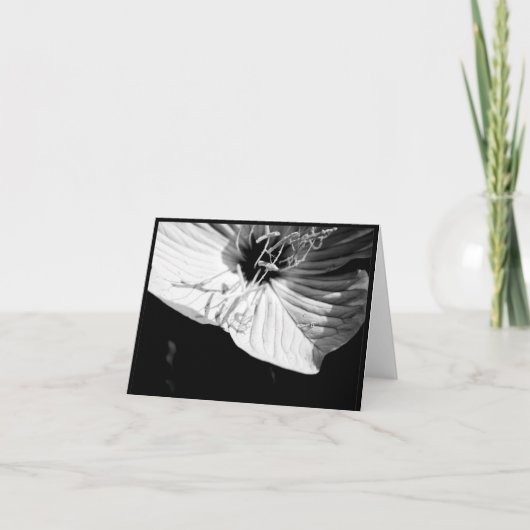 フラワー悔やみや弔慰お礼のお悔やみのカード サンキューカード (正面)