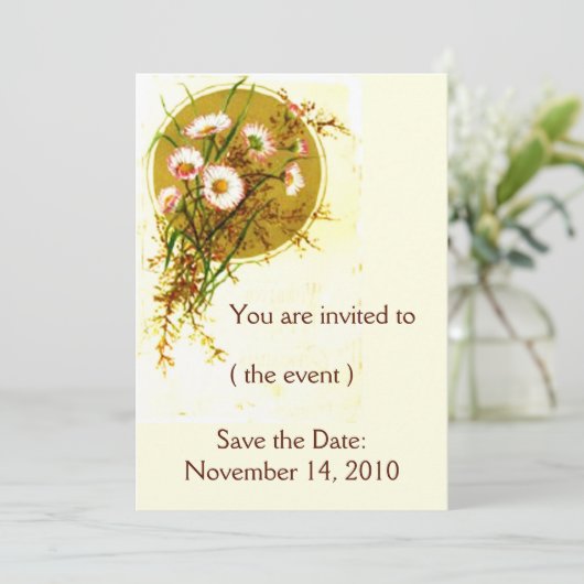 フラワー招待状 招待状 (スタンド正面)