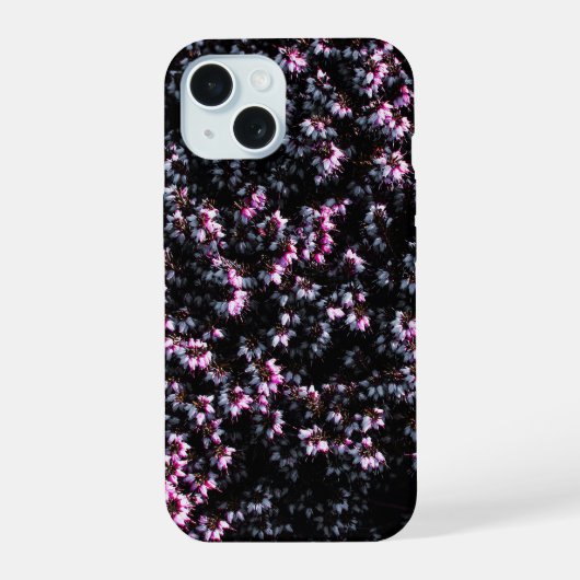 フラワー携帯ケース iPhone 15ケース (裏面)