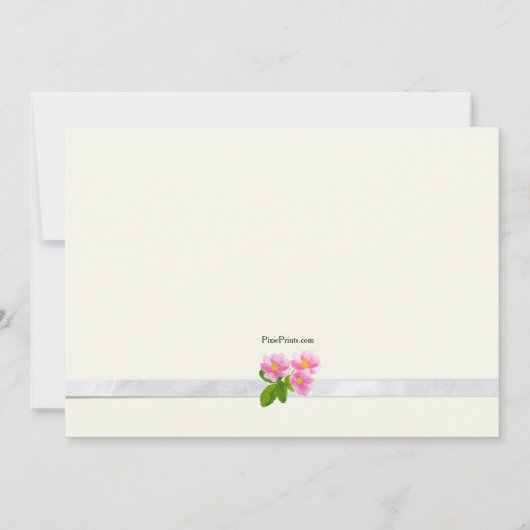 フラワー散水缶招待状 招待状 (裏面)