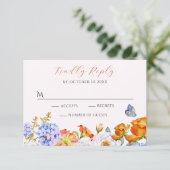 フラワー春ガーデンバタフライ 出欠カード (スタンド正面)