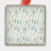 フラワー春植物学フローラ メタルオーナメント (正面)