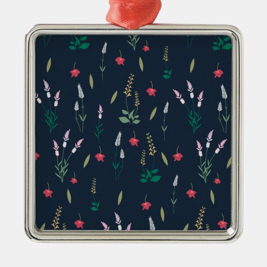 フラワー春植物学フローラ メタルオーナメント (正面)