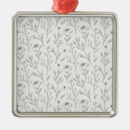 フラワー春植物学フローラ メタルオーナメント