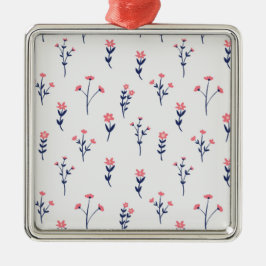 フラワー春植物学フローラ メタルオーナメント