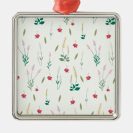 フラワー春植物学フローラ メタルオーナメント