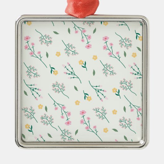 フラワー春植物学フローラ メタルオーナメント (正面)