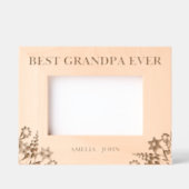 フラワー最高のグランカスタムパの木枠 レーザー彫刻フレーム (正面)