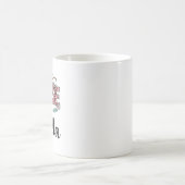 フラワー柄の名入れ看護師マグカップ（オーダーメイド） コーヒーマグカップ (中央)