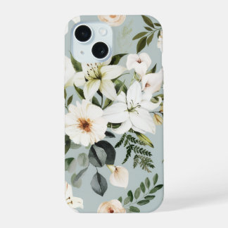 フラワー柄スマホケース iPhone 15ケース