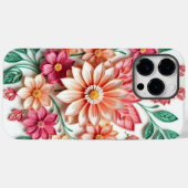 フラワー柄携帯ケース Case-Mate iPhoneケース (裏面 (横))