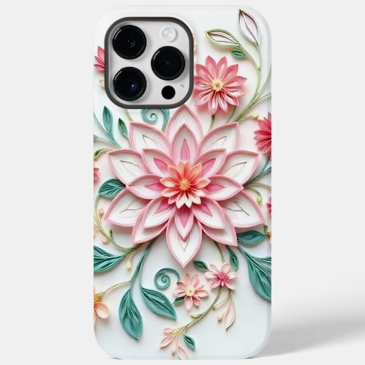 フラワー柄携帯ケース Case-Mate iPhoneケース (裏面)