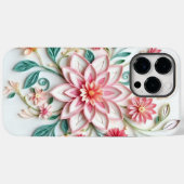 フラワー柄携帯ケース Case-Mate iPhoneケース (裏面 (横))