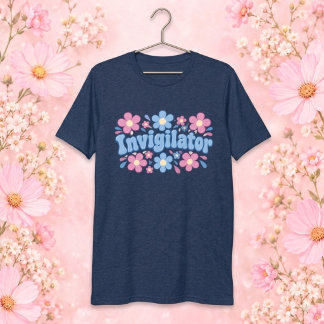 フラワー柄試験監督者 レディースTシャツ Tシャツ