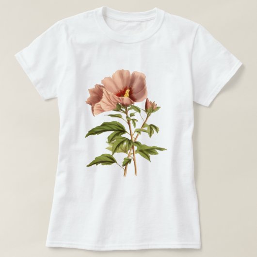 フラワー柄 女性用Tシャツ Tシャツ (デザイン正面)