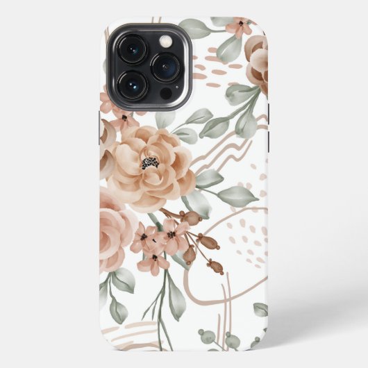 フラワー柄 Case-Mate iPhoneケース iPhone 13 Pro Maxケース (裏面)