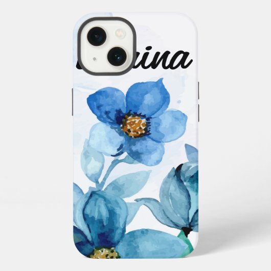 フラワー柄 Case-Mate iPhone カバー (裏面)
