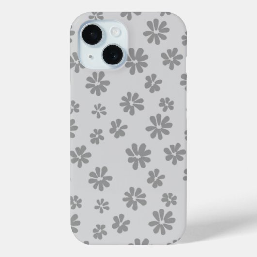 フラワー柄iPhoneケース - エレガントな花のデザイン Case-Mate iPhoneケース (裏面)