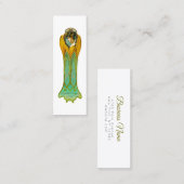 フラワー歓喜- スキニー名刺 (正面/裏面)