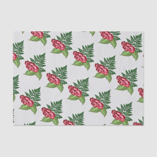 フラワー独身の&シダティッシュペーパー 薄葉紙 (正面)