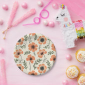 フラワー紙とパーティープレート ペーパープレート (パーティー)