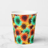 フラワー紙カップ 紙コップ (裏面)