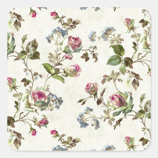 フラワー紙ヤンゲ スクエアシール (正面)