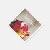 フラワー素朴フォトカスタム紙ナプキンス スタンダードカクテルナプキン (角)