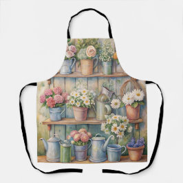 フラワー素朴マーケット – ヴィンテージコテージコア エプロン
