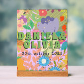 フラワー結婚ズ アクリルサイン (ニュートラル)