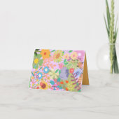 フラワー結婚ズ サンキューカード (裏面)