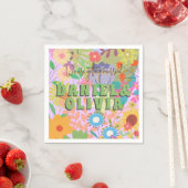 フラワー結婚ズ スタンダードカクテルナプキン (インサイチュ)