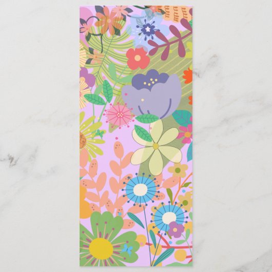 フラワー結婚ズ メニュー (裏面)