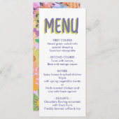 フラワー結婚ズ メニュー (正面/裏面)