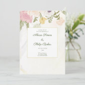 フラワー結婚フローラ 招待状 (スタンド正面)