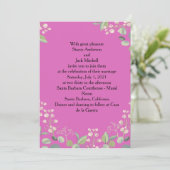 フラワー結婚式招待状 招待状 (スタンド正面)