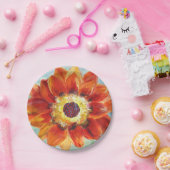 フラワー絵を描ズウイングカスタム紙プレート7 in ペーパープレート (パーティー)