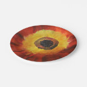 フラワー絵画ズカスタム紙プレート7 in ペーパープレート (アングル)