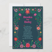 フラワー縁どストーリーブックベビーシャワー招待状 招待状 (裏面)