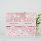 フラワー花びらフェイクフォイルのサービスメニューパンフレット (スタンド正面)