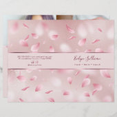 フラワー花びらフェイクフォイルのサービスメニューパンフレット (正面/裏面)