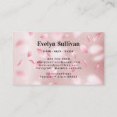 フラワー花びらフェイクフォイルのロゴ名刺 名刺 (裏面)