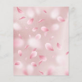 フラワー花びらフェイクフォイルフライヤー チラシ (裏面)