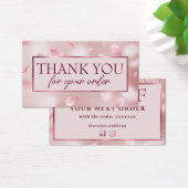 フラワー花びらフェイクフォイル割引カード (デスク)