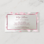 フラワー花びらフェイクフォイル名刺 名刺 (裏面)