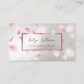 フラワー花びらフェイクフォイル名刺 名刺 (正面)